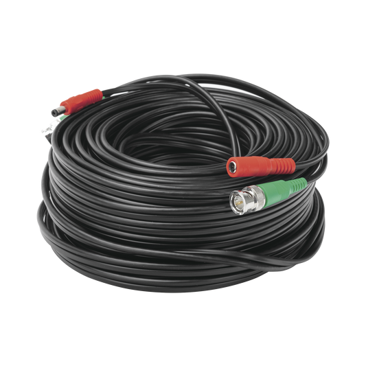 DIY-30M-HD|30 metros / Cable coaxial ( BNC ) + Alimentaci??n / 100 % Cobre / Para C?ímaras 4K  / Uso interior