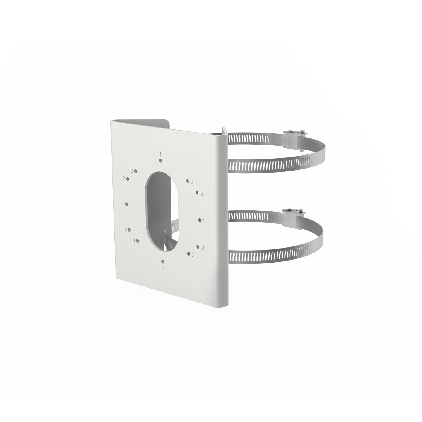 DS-1275ZJ-S-SUS|Montaje de Poste para Cámaras DS-2CD26 / DS-2CD3656G2T-IZS(C) / Acero Inoxidable