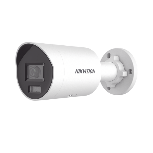 DS-2CD3046G2H-LIU|Bala IP 4 Megapixel / Lente 2.8 mm /  Dual Light (40 mts IR + 40 mts Luz Blanca) / Darkfighter S / Microfono Integrado /  Exterior IP67 / WDR 130 dB / 4 Analíticos: AcuSense, Deteccion Facial, Conteo de Personas por Cruce y Zona