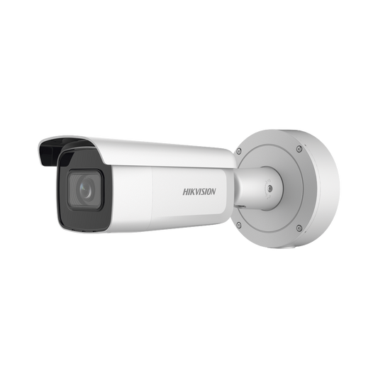 DS-2CD3646G2T-IZSY(H)|Bala IP 4 Megapixel / Lente Mot. 2.7 a 13.5 mm / 60 mts IR EXIR / Exterior IP67 / IK10 / Anticorrosivo / WDR 120 dB / PoE + / Micro SD / 4 Analíticos: AcuSense, Deteccion Facial, Conteo de Personas por Cruce y Zona
