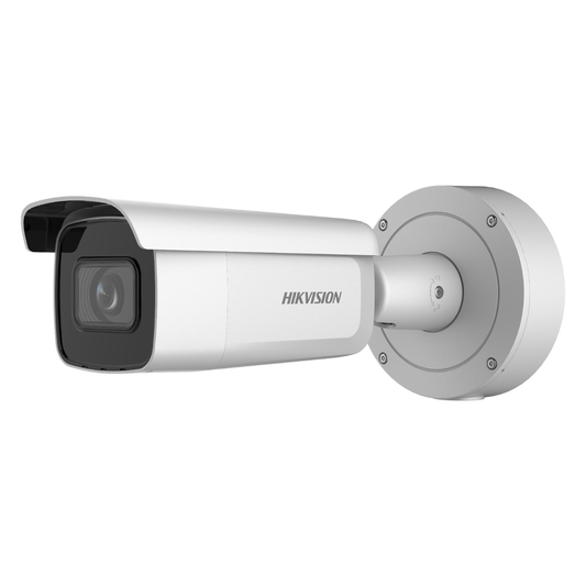 DS-2CD3686G2-IZS(C)|Bala IP 8 Megapixel (4K) / Lente Mot. 2.7 a 13.5 mm / 60 mts IR EXIR / Videoanaliticos / AcuSense / DarkFighter / Exterior IP66 / IK10 / WDR 120 dB / PoE+ / Entrada y salida de Audio y Alarmas