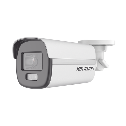 DS-2CE12DF0T-F|Bala TURBOHD 2 Megapixel (1080p) / Imagen a color 24/7 / Lente 3.6 mm / METAL / Luz Blanca 40 mts / Exterior IP67 / TVI-AHD-CVI-CVBS / dWDR
