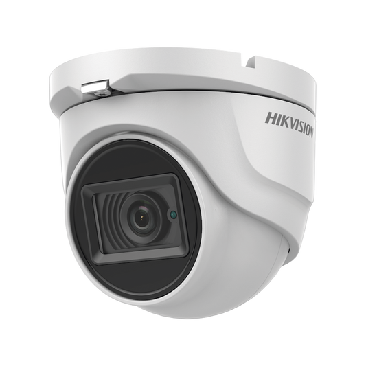 DS-2CE76U0T-ITMF|Eyeball TURBOHD 4K (8 Megapixel) / Gran Angular 102.9° / Lente 2.8 mm / Exterior IP67/ IR EXIR 30 mts / dWDR / TVI-AHD-CVI-CVBS / Metal
