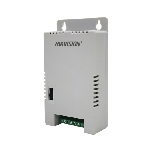 DS-2FA1225-C4/K|Fuente de Poder Regulada 12 Vcc / 13.5 Vcc / 15 Vcc para 4 Cámaras / 1 Amp por Salida / Voltaje de Entrada 90 - 130 VCA / Filtro de Ruido para Cámaras 4K / Modo para Largas Distancias