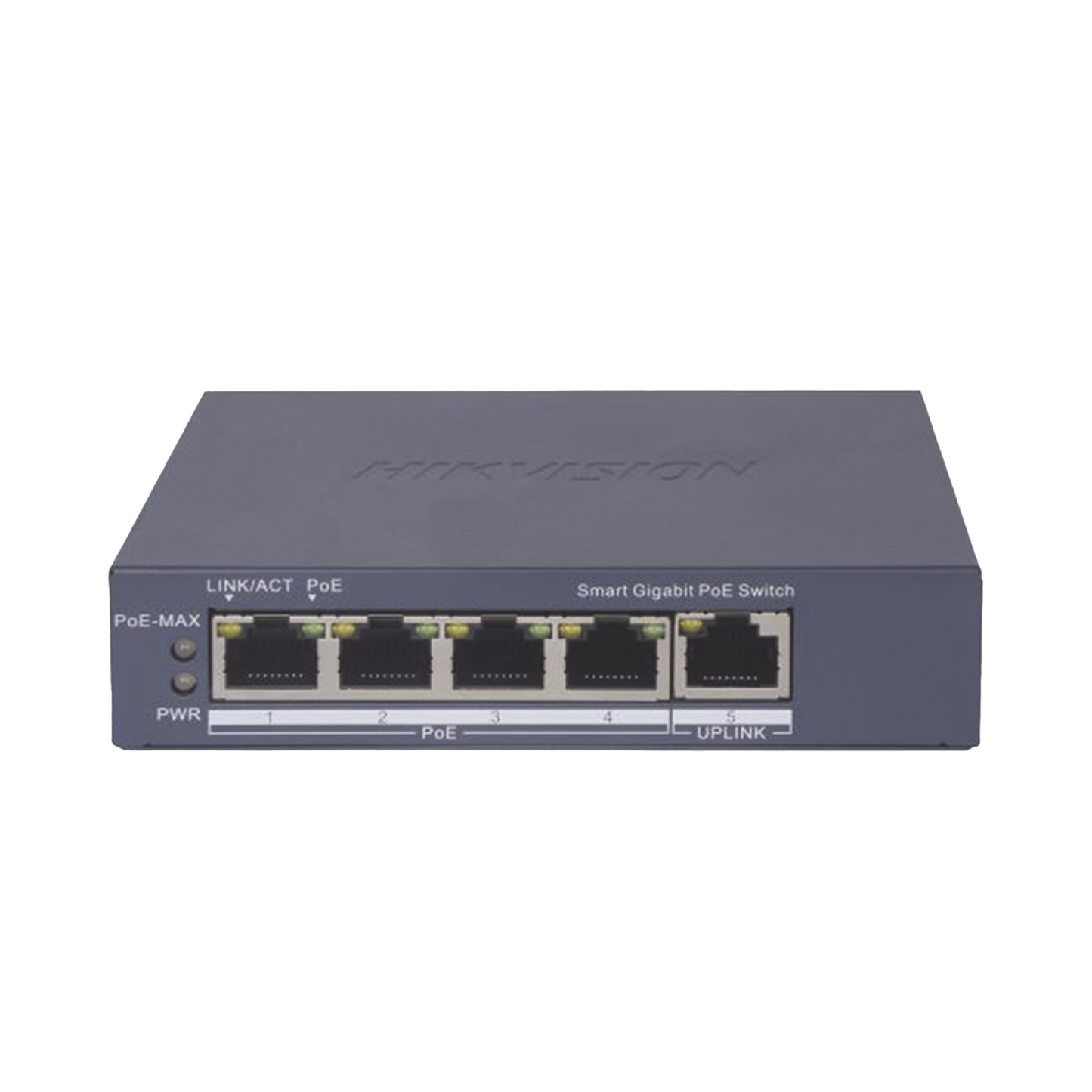 DS-3E1505P-EI|Switch Gigabit PoE+ / Administrable / 4 Puertos 1000 Mbps PoE+ / 1 Puerto 1000 Mbps Uplink / Configuración Nube Hik-PartnerPro / Modo Extendido hasta 300 Metros / 60 Watts