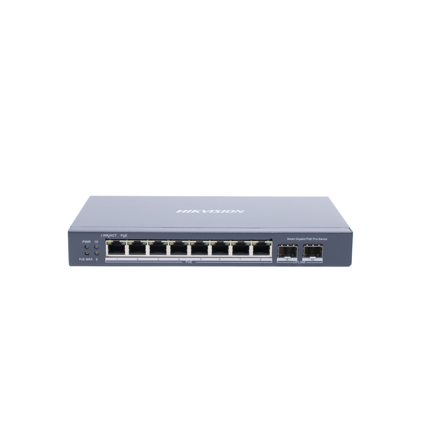 DS-3E1510P-SI|Switch Gigabit PoE+ / Administrable / 8 Puertos Gigabit PoE+ / 2 Puertos SFP / Configuraci??n Remota desde Hik-PartnerPro / PoE Hasta 250 Metros / 110 W