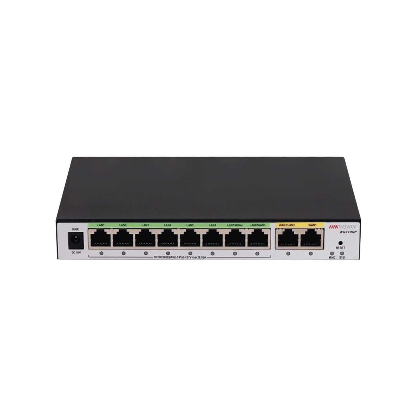 DS-3WG210GP-SI|Router Gigabit PoE+ / Ideal para Access Point (AP) / 8 Puertos Gigabit PoE+ / 2 Puertos WAN / Hasta 200 clientes