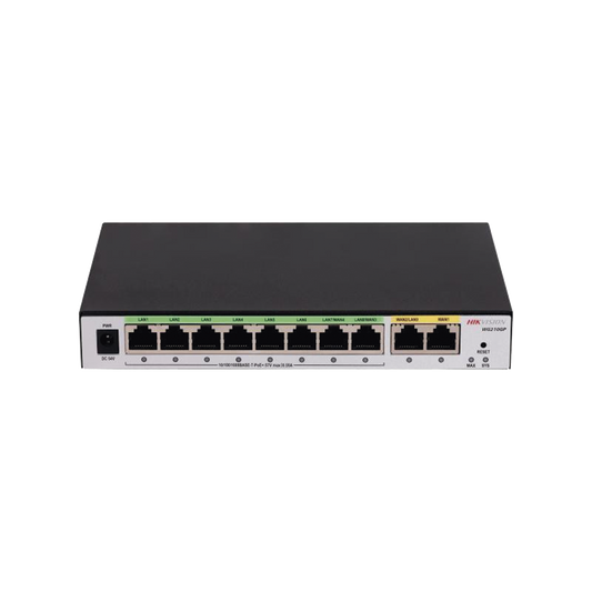 DS-3WG210GP-SI|Router Gigabit PoE+ / Ideal para Access Point (AP) / 8 Puertos Gigabit PoE+ / 2 Puertos WAN / Hasta 200 clientes