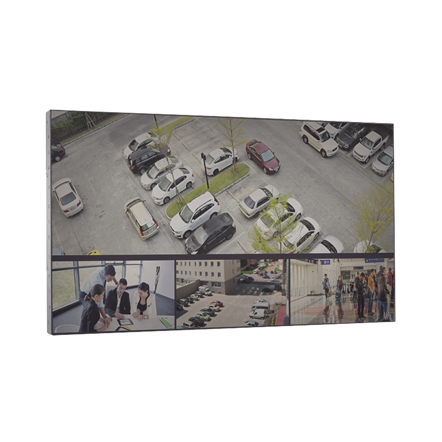 DS-D2055LU-Y|Pantalla LCD 55" para Videowall / Entrada HDMI - VGA - DVI - DP / Monitor Robusto / Bisel Delgado (3.5 mm) / Daisy Chain (Conexion en Cadena sin Software)