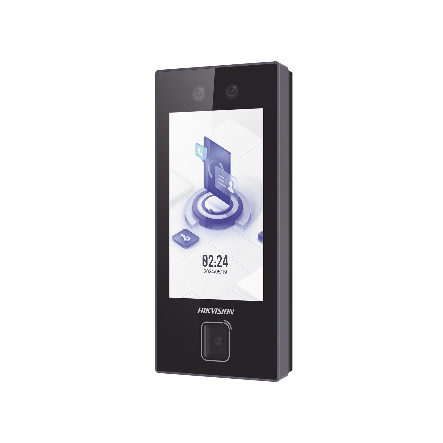 DS-K1T344MBWX-QRE1|Terminal Facial Min Moe con LECTOR DE QRs FISICO Ultra Rápido y Tarjetas MIFARE / 3000 Rostros / Pantalla 4.5" / Administrable en la Nube con HikConnect Teams / Exterior IP65 / PoE / WiFi