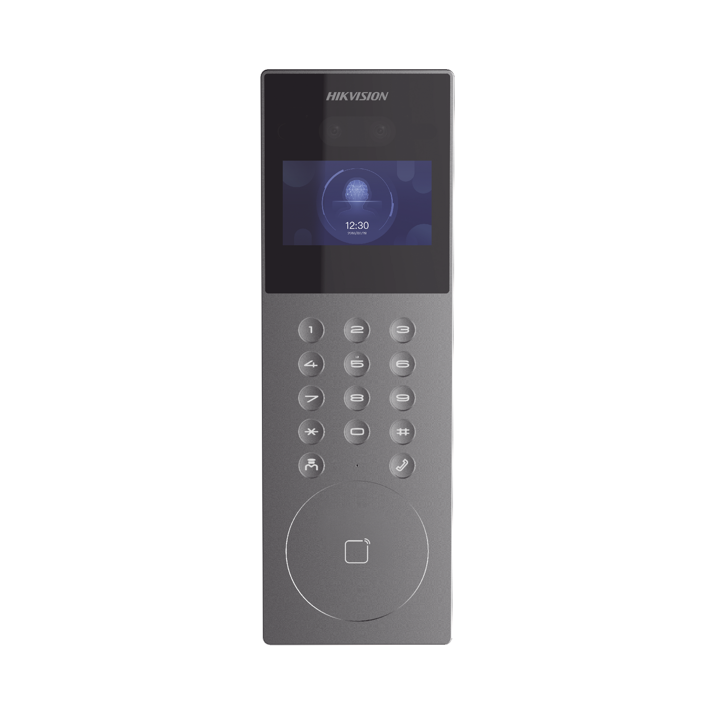 DS-KD9203-E6|Videoportero IP Multiapartamento con Reconocimiento Facial / Llamada a App HikConnect (requiere monitor) / Protección IP65 / Apertura por Rostro, Tarjeta o App
