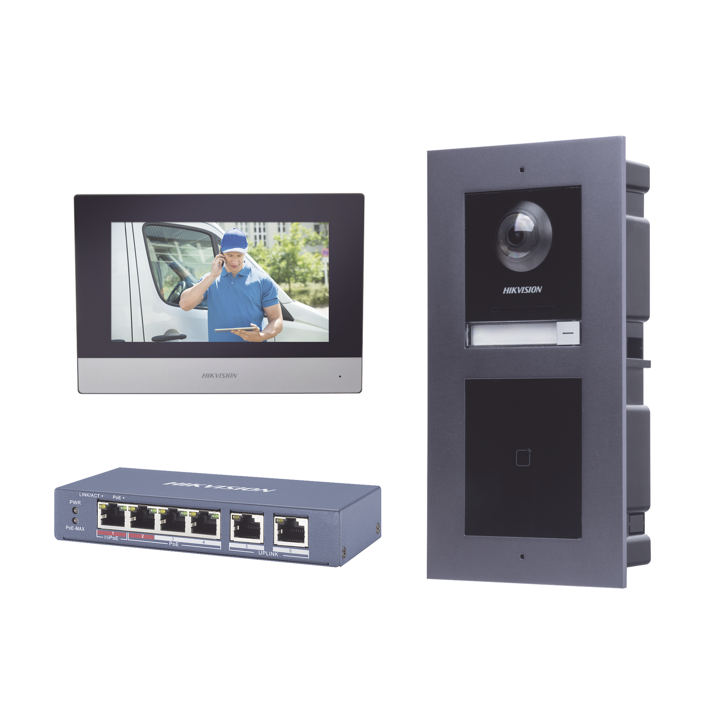 DSKIS601-V2|KIT de Videoportero IP con llamada a App de Smartphone y Lector de Tarjetas EM / 2da Generaci??n (Modular) / Montaje para EMPOTRAR incluido