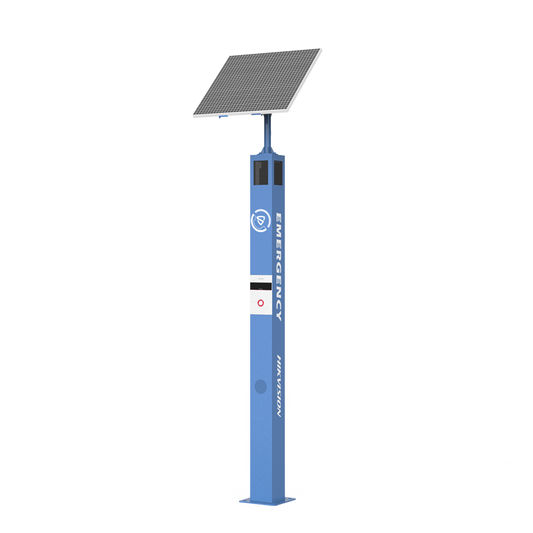 DS-PEA301-CVS1-AL|Estación de Pánico de Alarma Solar / Comunicación 4G / Cámara de 2 Megapixel / Audio de Dos Vías / Exterior IP65 / IK10 / Micro SD