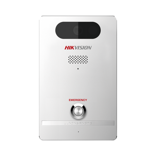 DS-PEAP-CV1(B)|Estación de Alarma de Pánico / Cámara de 2 Megapixel / Micrófono Integrado / Exterior IP65 / Protección IK10 / PoE / 10 mts IR / Entradas y Salidas de Alarma