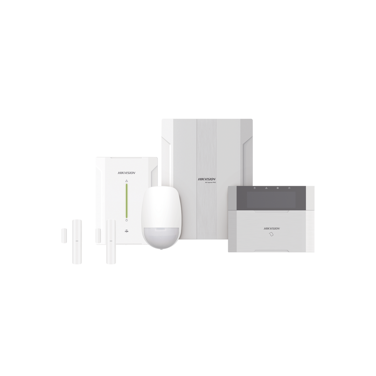 DS-PHA64-LP/RF|KIT Panel de Alarma HYBRID PRO / 1 Panel Híbrido / 1 Teclado LCD / 2 Contactos Magnéticos Inalámbricos / 1 PIR Inalámbrico