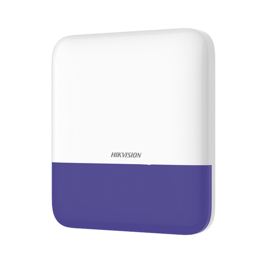 DS-PS1-E-WB/B|(AX PRO) Sirena Inalámbrica con Estrobo Azul para Exterior IP65 / 110 dB