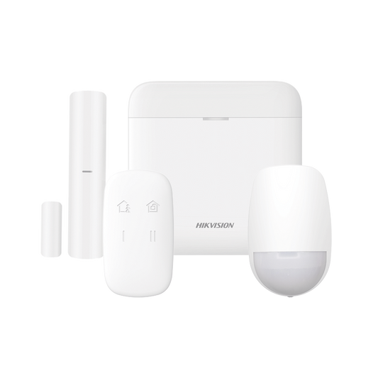 DS-PWA48-K|(AX PRO) KIT de Alarma AX PRO / Incluye: 1 Hub con bateria de respaldo / 1 Sensor PIR / 1 Contacto Magn?®tico / 1 Control Remoto / WiFi / Compatible con Hik-Connect P2P