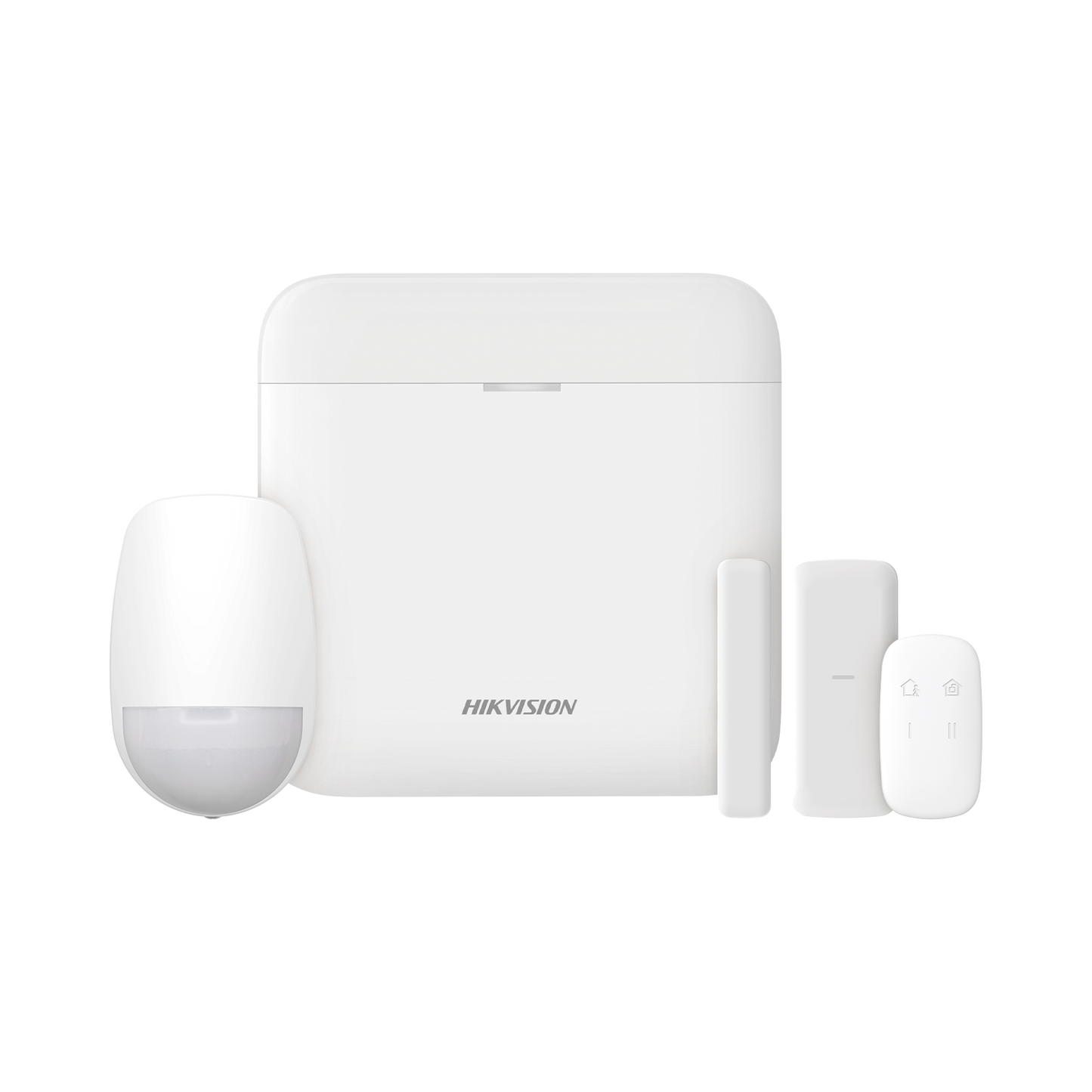 DS-PWA48-KS-SLIM|(AX PRO) KIT de Alarma AX PRO con GSM (3G/4G) / Incluye: 1 Hub con bateria de respaldo / 1 Sensor PIR / 1 Contacto Magn?®tico Slim / 1 Control Remoto / Wi-Fi / Compatible con Hik-Connect P2P