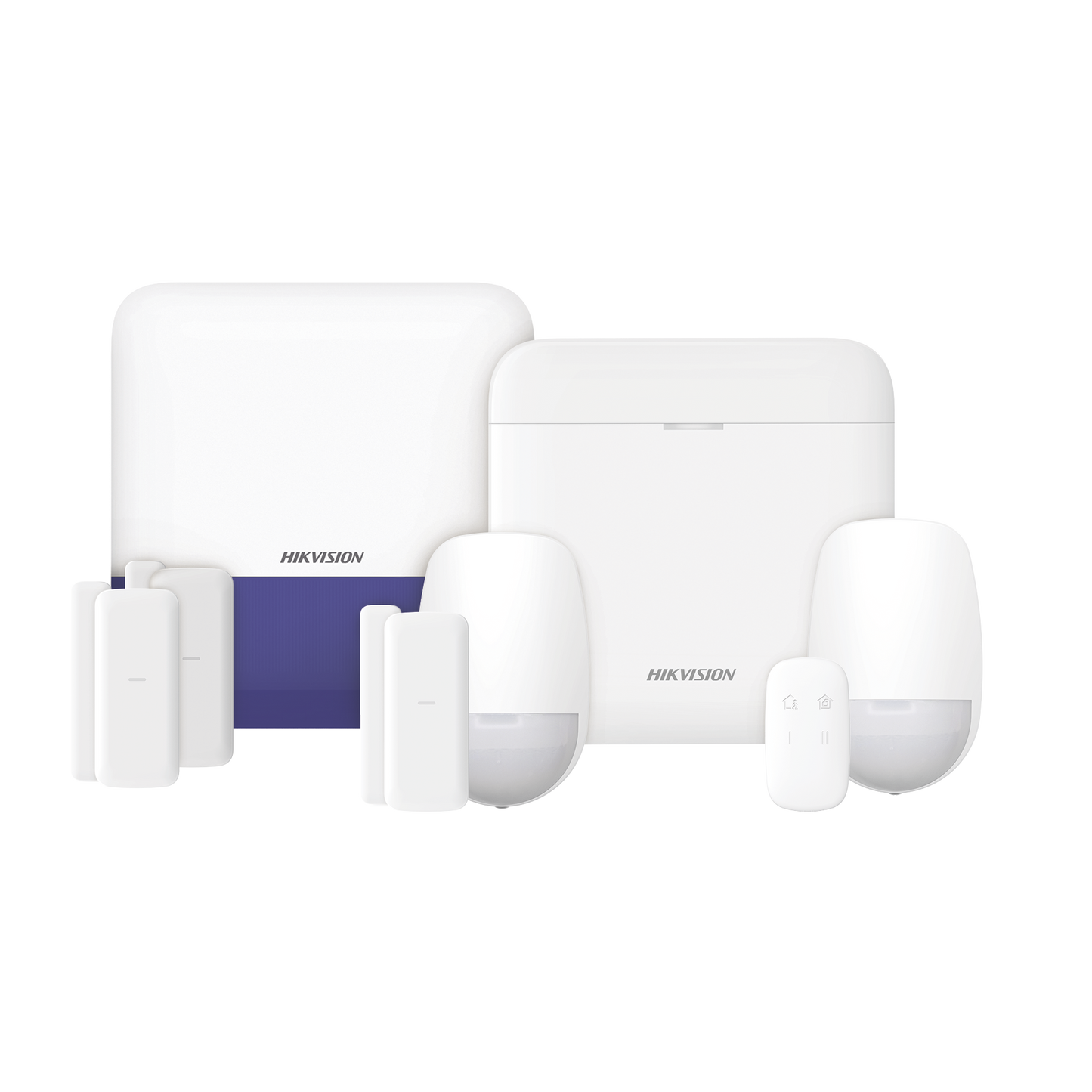 DS-PWA48-KSV2|(AX PRO) KIT de Alarma AX PRO con GSM (3G/4G) / Incluye: 1 Hub con bateria de respaldo / 2 Sensores PIR / 3 Contactos Magn?®ticos mini / 1 Control Remoto / 1 Sirena Inalambrica Exterior  / WiFi / Compatible con Hik-Connect P2P