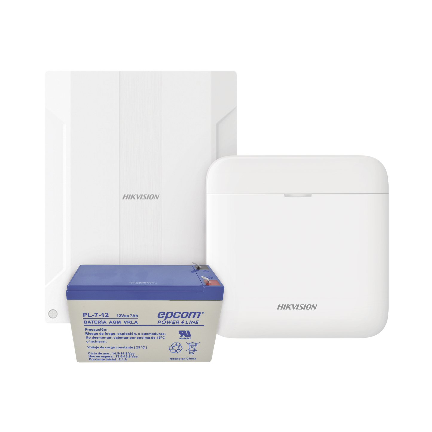 DS-PWA48K/EXP|(AXPRO) KIT de alarma AX PRO conversión de zonas cableadas a inalámbricas / Incluye: 1 Hub con Batería de respaldo/ 1 Expansor de 16 zonas cableadas / 1 Batería de respaldo 12Vcc a 7 Amp/ Compatible con Hik-Connect P2P
