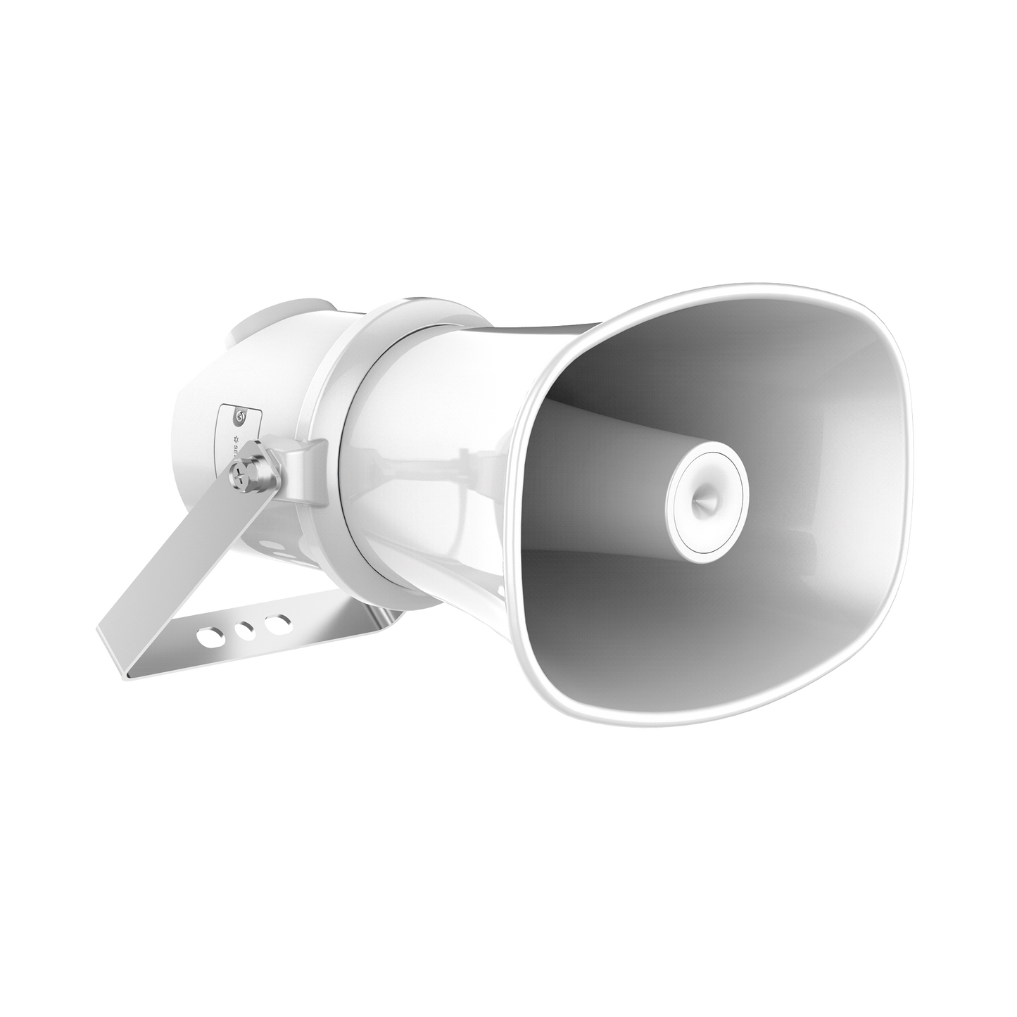 DS-QAZ1307G1T-E|Altavoz IP Tipo Trompeta / 7 Watts / PoE+ / Integración con Hik-Central Professional / Reproducción de Audio vía Red / IP67 / Salida de 12 VCD / Metal