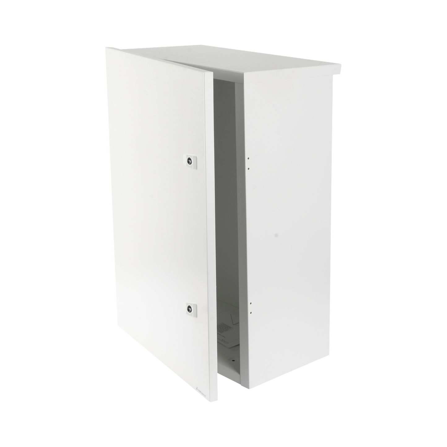 EI-PCB-04-07-03-W3S|Gabinete para instalaci??n de 2 Bater?¡as PL110D12, Fabricado en L?ímina Galvanizada, Accesorios para piso o poste (No incluidos)