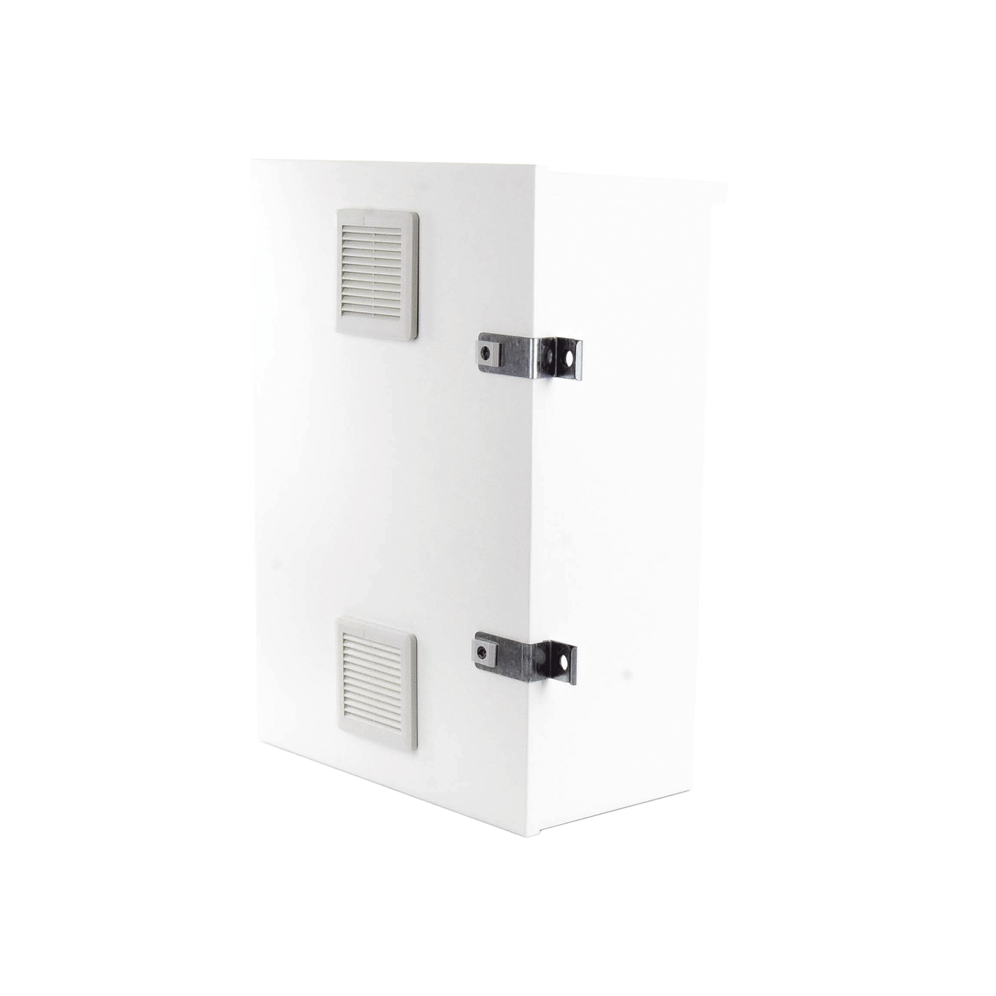 EI-PCB-04-07-03-W3V|Gabinete para instalación de 2 Baterías PL110D12, Fabricado en Lámina Galvanizada, Accesorios para piso o poste (No incluidos)