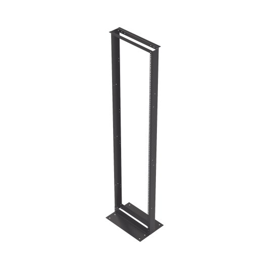 EIRL5542|Rack de 2 Postes, Est?índar 19", 42 Unidades, Fabricado en Acero, Base "L" para Anclar a Piso.