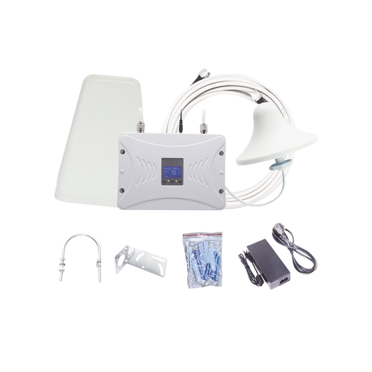 EP20-TB-4GV2|Kit Amplificador de Se??al Celular 4G LTE, 3G y Voz. Funciona con Todos los Operadores. Soporta M??ltiples Dispositivos y Tecnolog?¡as. Hasta 1000 metros cuadrados de Cobertura