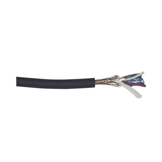 EP-2202-MIC-100M|Cable para Micr??fono de 100 Metros / Compatible con Conectores XLR,  6.5 mm, 3.5 mm y RCA / Alta Fidelidad / Cable Profesional de ALTA FIDELIDAD 100% Cobre / Color Negro