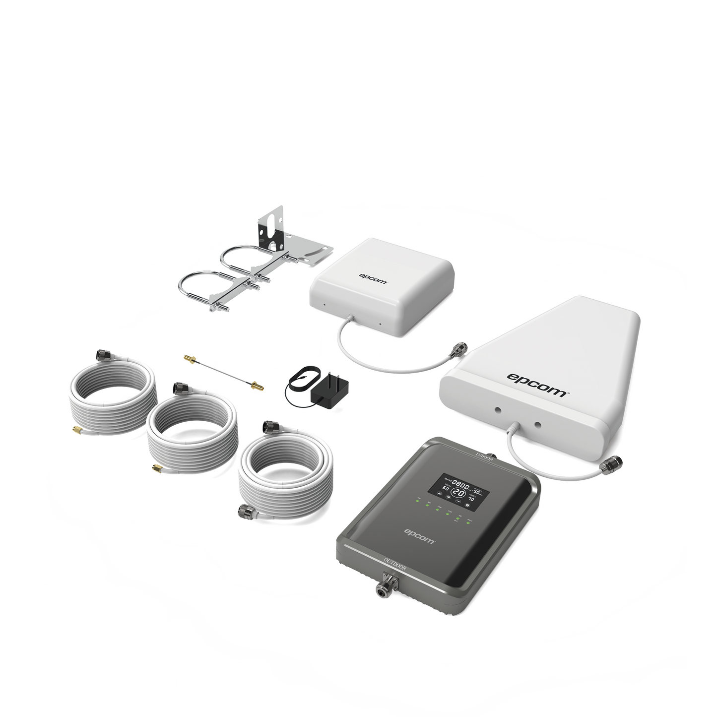 EP-5G-PBS|Kit Amplificador de Se??al Celular 5G / Mejora las llamadas convencionales y VoLTE / Soporta los datos de las tecnolog?¡as 2G, 3G, 4G y 5G de TELCEL, AT&T, MOVISTAR y OMV de Alt?ín / Cubre hasta 600 m??.