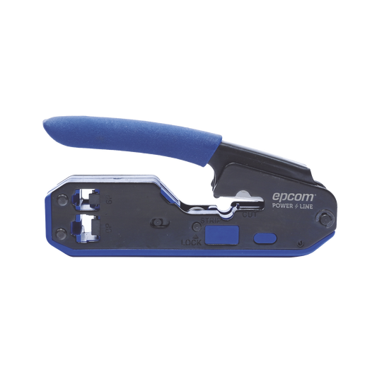 EP668|Pinza SLIM para Corte y Terminado de Plugs RJ45/RJ11, Acero al Carb??n y Mango Ergon??mico.