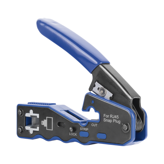 EP670|Herramienta de Corte y Terminado de Plugs Pass Through RJ45, Acero al Carb??n y Mango Ergon??mico ABS + TPR.