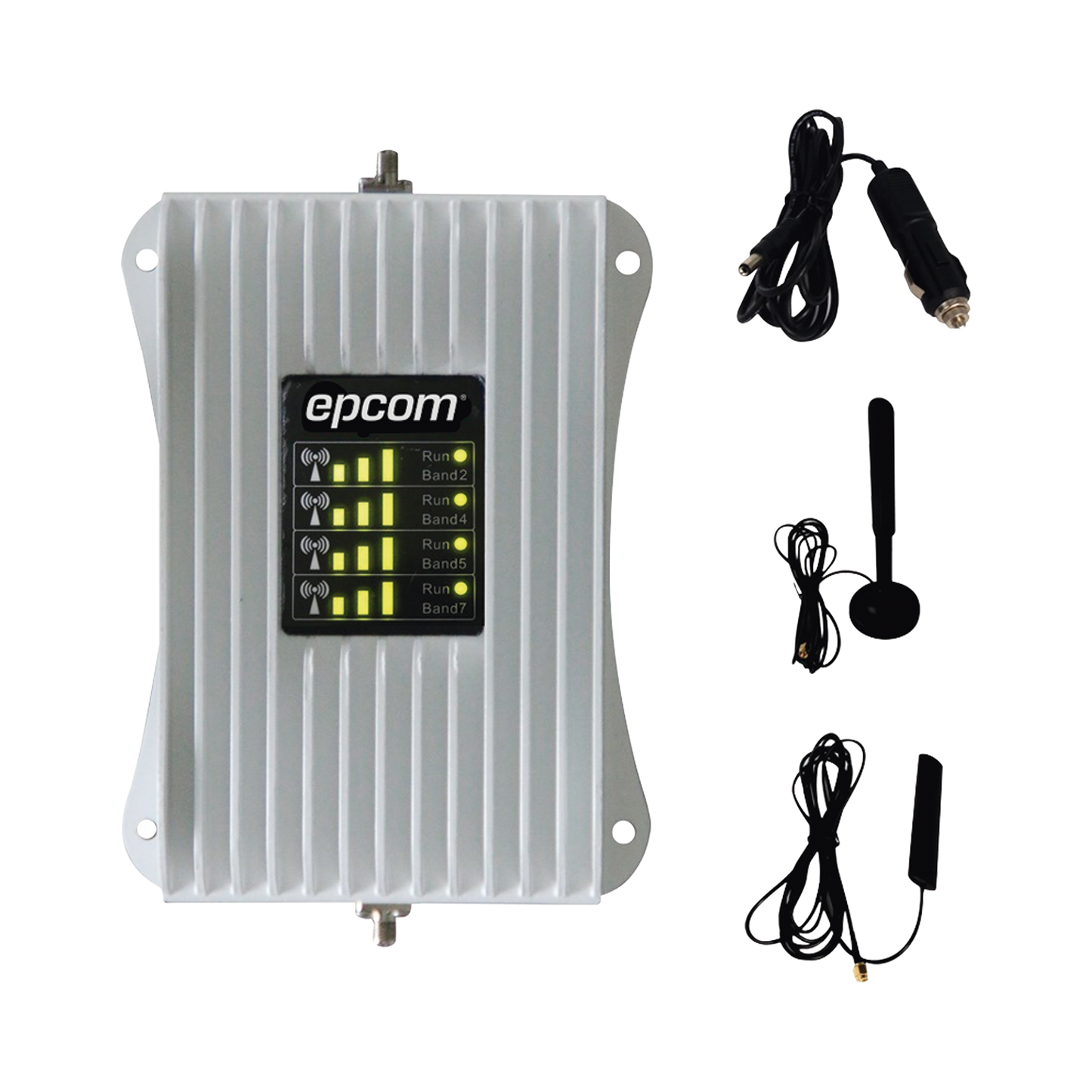 EP-AM23-4G|KIT de Amplificador de Señal Celular Para Vehículo/ Soporta y Mejora la Señal Celular 4.5G, 4G LTE/ Múltiples Operadores, usuarios y dispositivos/ Ideal para Vehículo tipo Camioneta, Pick up o Sedán.