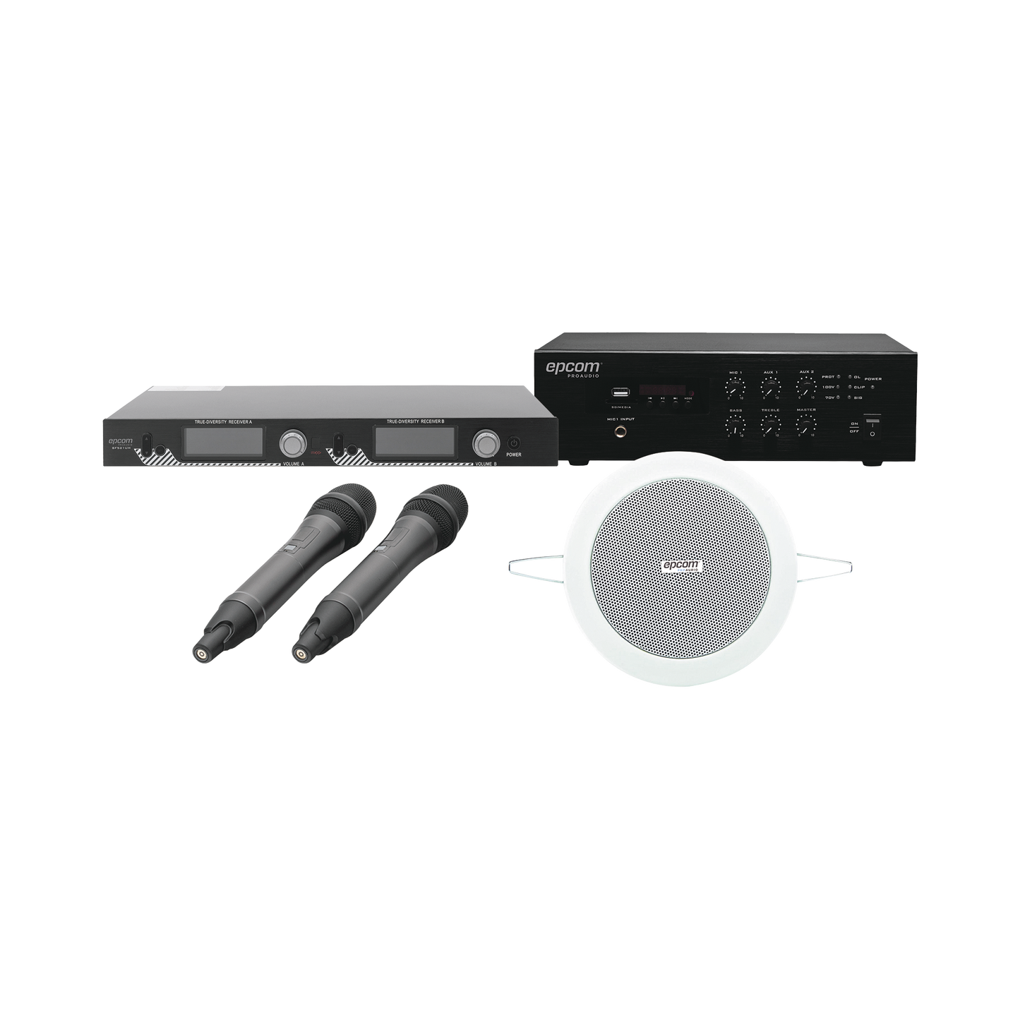 EPCONFERKIT|KIT IDEAL PARA SALAS DE CONFERENCIAS 1 SFB120 + 1 SF521UH + 4 SF104GD