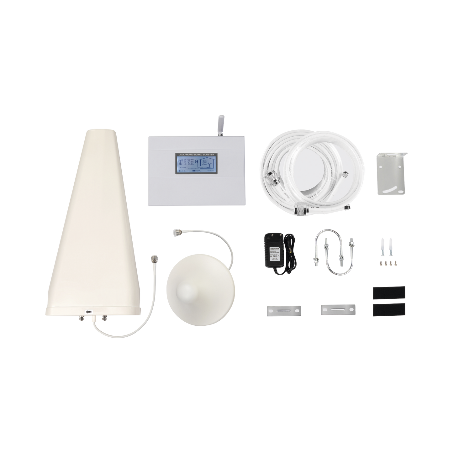 EP-DB-3G|Kit Amplificador de Señal Celular DOBLE banda de frecuencia / Mejora las llamadas convencionales / Soporta los datos de las tecnologías 2G y 3G de TELCEL, AT&T y MOVISTAR / Cubre hasta 600 m².