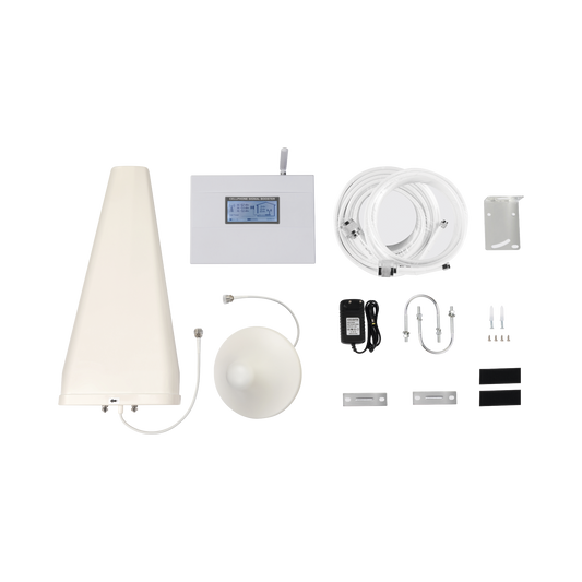 EP-DB-3G|Kit Amplificador de Señal Celular DOBLE banda de frecuencia / Mejora las llamadas convencionales / Soporta los datos de las tecnologías 2G y 3G de TELCEL, AT&T y MOVISTAR / Cubre hasta 600 m².