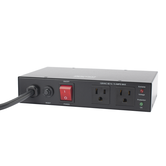 EPLCON2O|Acondicionador de Voltaje / Entrada 120 Vca / 2 salidas @ 120 Vca NEMA 5-15R / 1,800 W / 15 A / Supresi??n de Picos / Filtro de Ruido EMI/RFI