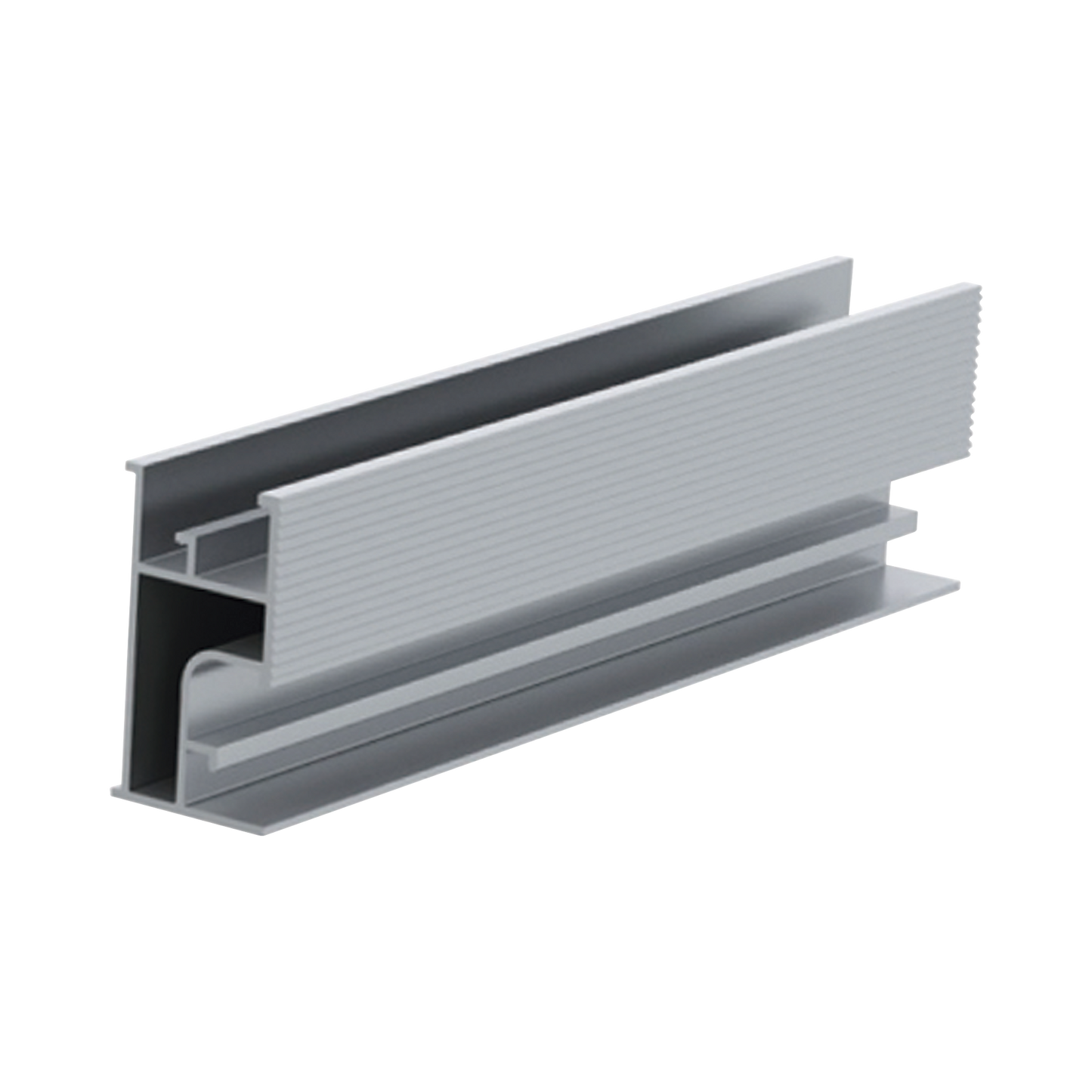 EPL-SR3-4400|Riel 3 para montaje de módulos fotovoltaicos de aluminio anodizado de 4400mm.