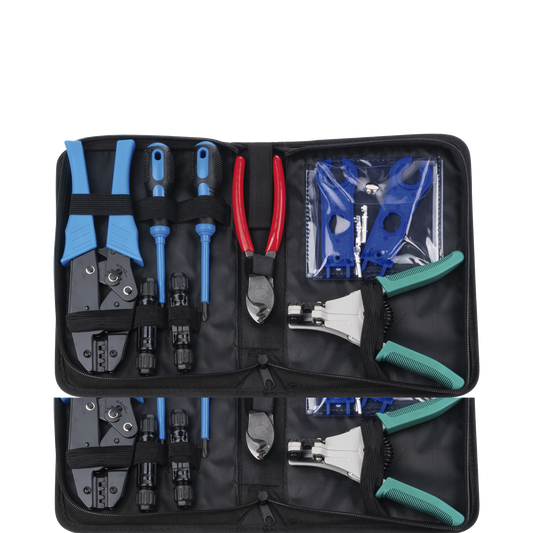 EPMC42|Juego de Herramientas y Accesorios, para Instalaci??n de Sistema Solar. Incluye: Pinzas (3), Desarmadores (2), Llaves (2) y Accesorios (7).