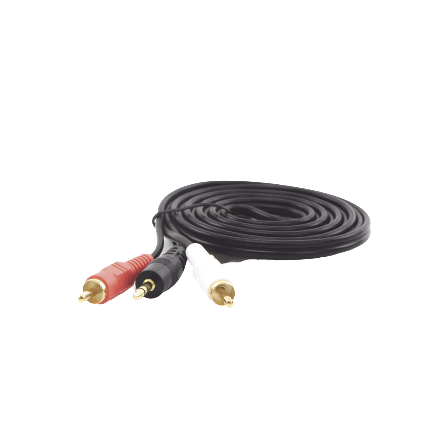 EP-RCA35|Convertidor 3.5mm Estéreo a 2 RCA Macho 1.83m | para Aplicaciones de Audio | Compatible con Amplificadores VSSL y Epcom ProAudio