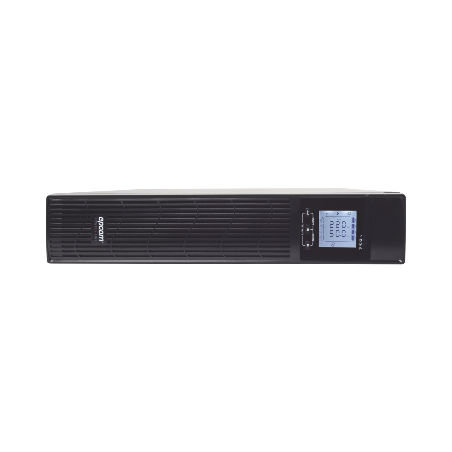 EPU2000RTOL2U|UPS de 2000VA/1800W / Topología On-Line Doble Conversión / Entrada y Salida de 120 Vca / Clavija de Entrada NEMA 5-20P / Pantalla LCD Configurable / Formato Rack/Torre