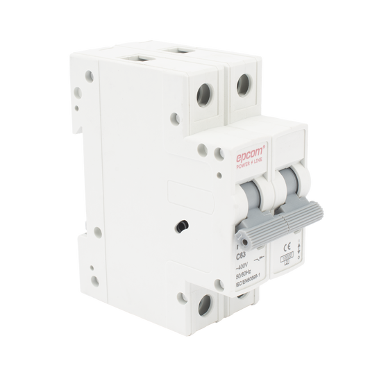 FE7632PC63|Protección Térmica/ Interruptor 2P, 63 A,  Corriente Alterna  400 Vca para Aplicación Fotovoltaica Montaje Riel DIN