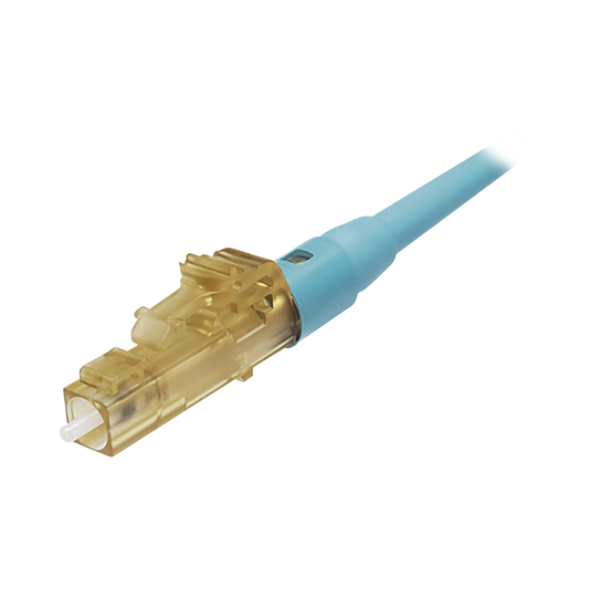 FLCSMCXAQY|Conector de Fibra ?ôptica LC Simplex OptiCam, Multimodo 50/125 OM3/OM4, Pre-pulido, Color Aqua