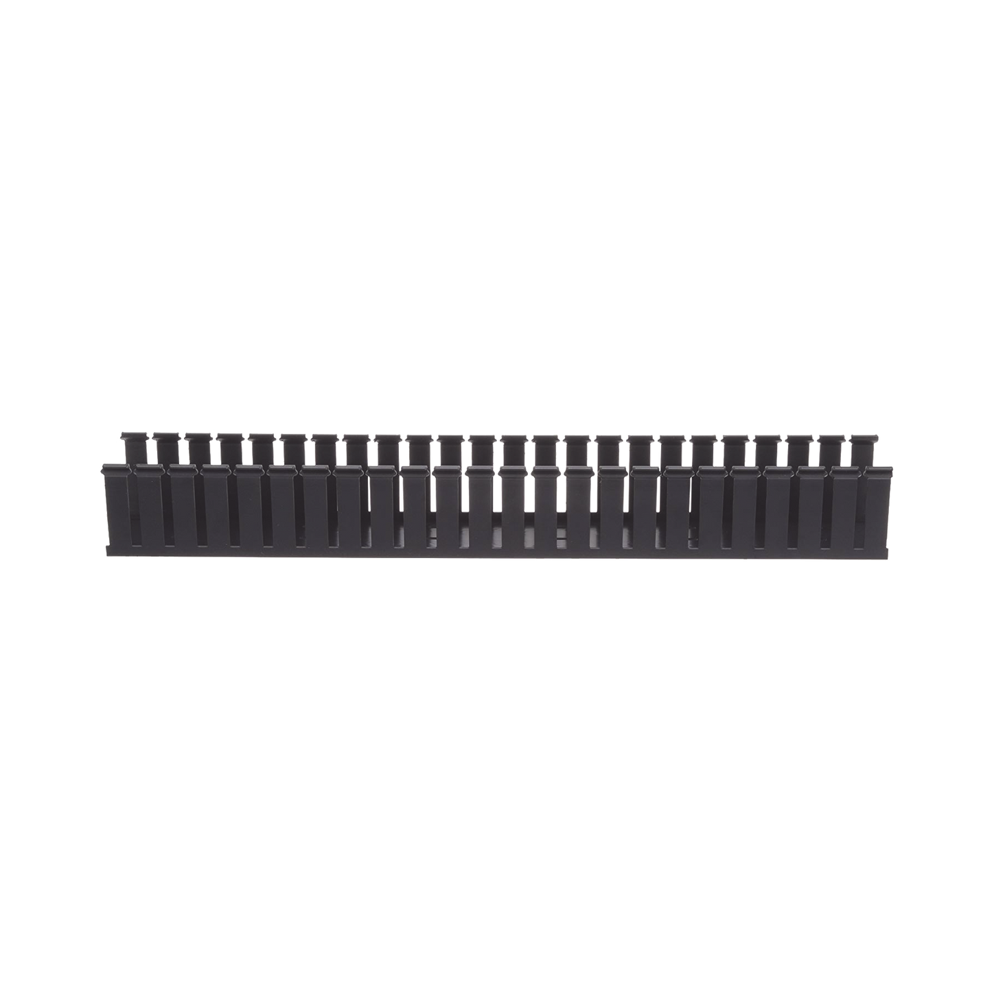 G1X2BL6|Canaleta Ranurada de PVC sin Tapa, Tipo G, 32 mm de Ancho, 53.8 mm de Alto y 1828.8 mm de Largo, Color Negro