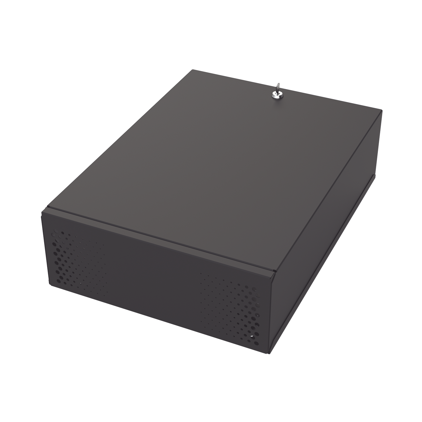 GABVID4R3|Gabinete Metálico para DVR/NVR con Chapa y llave.