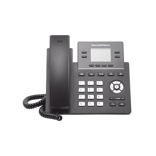 GRP-2612P|Tel?®fono IP Grado Operador, 4 l?¡neas SIP con 2 cuentas, pantalla a color 2.4", PoE, codec Opus, IPV4/IPV6 con gesti??n en la nube GDMS