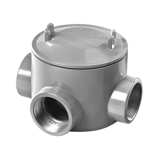 GRT-0442|Caja con Tapa Tipo GRT de 3/4" (19 mm) / Caja a Prueba de Explosión / Para Áreas Peligrosas con Tapa / Libre de Cobre.