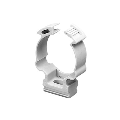 GW-50-608|Soporte de collar (Abrazadera), PVC Auto-extinguible, cerrado para tubería de 32 mm