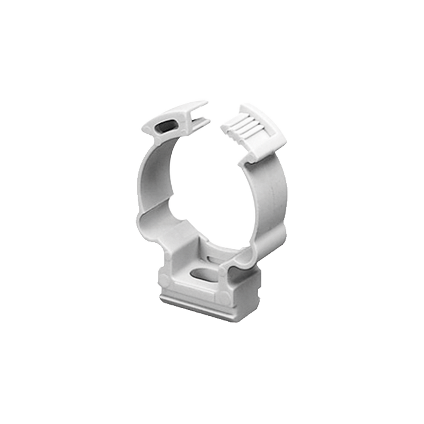 GW-50-630|Soporte de collar (Abrazadera), PVC Auto-extinguible, cerrado para tubería de 40 mm